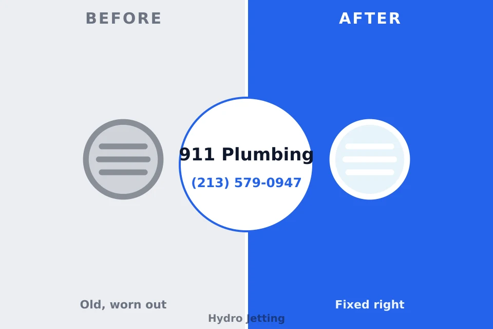 Before and after: plumbing repair Clark, SD